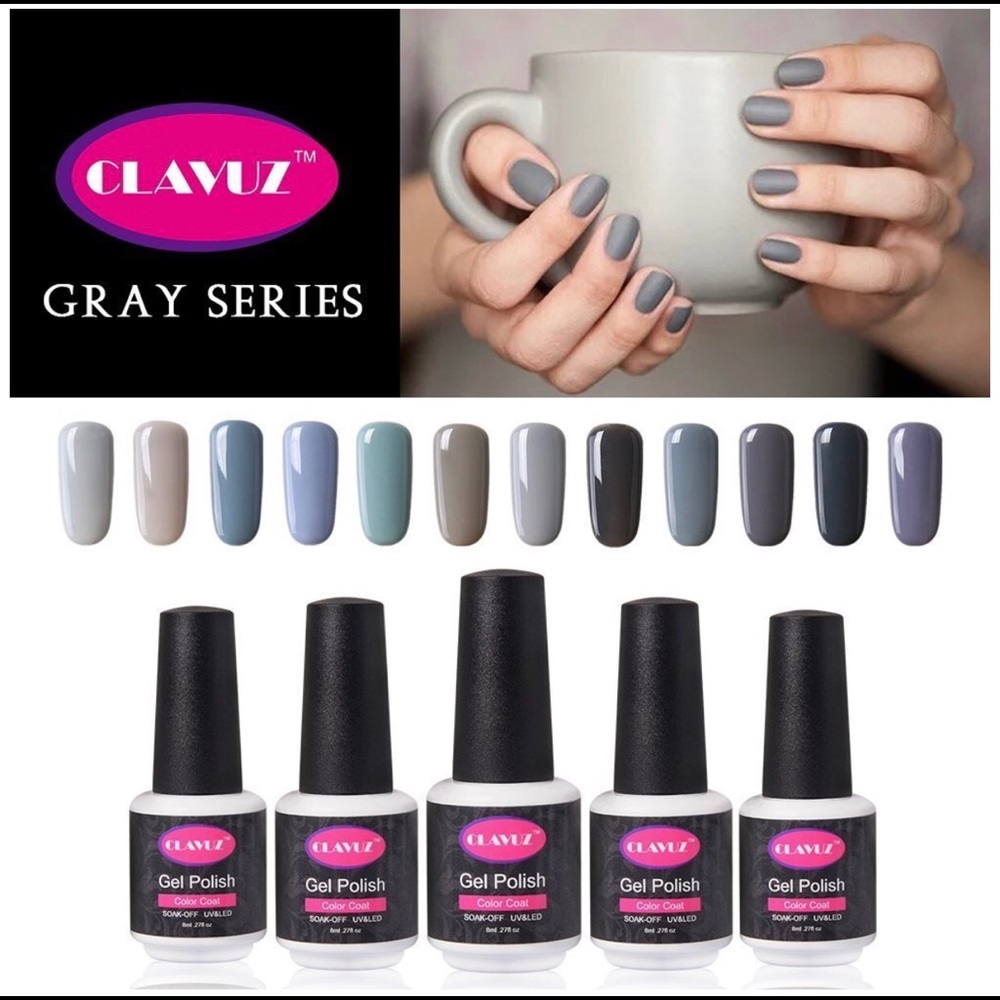 Soak off gel nail polish, lavish winter colors!